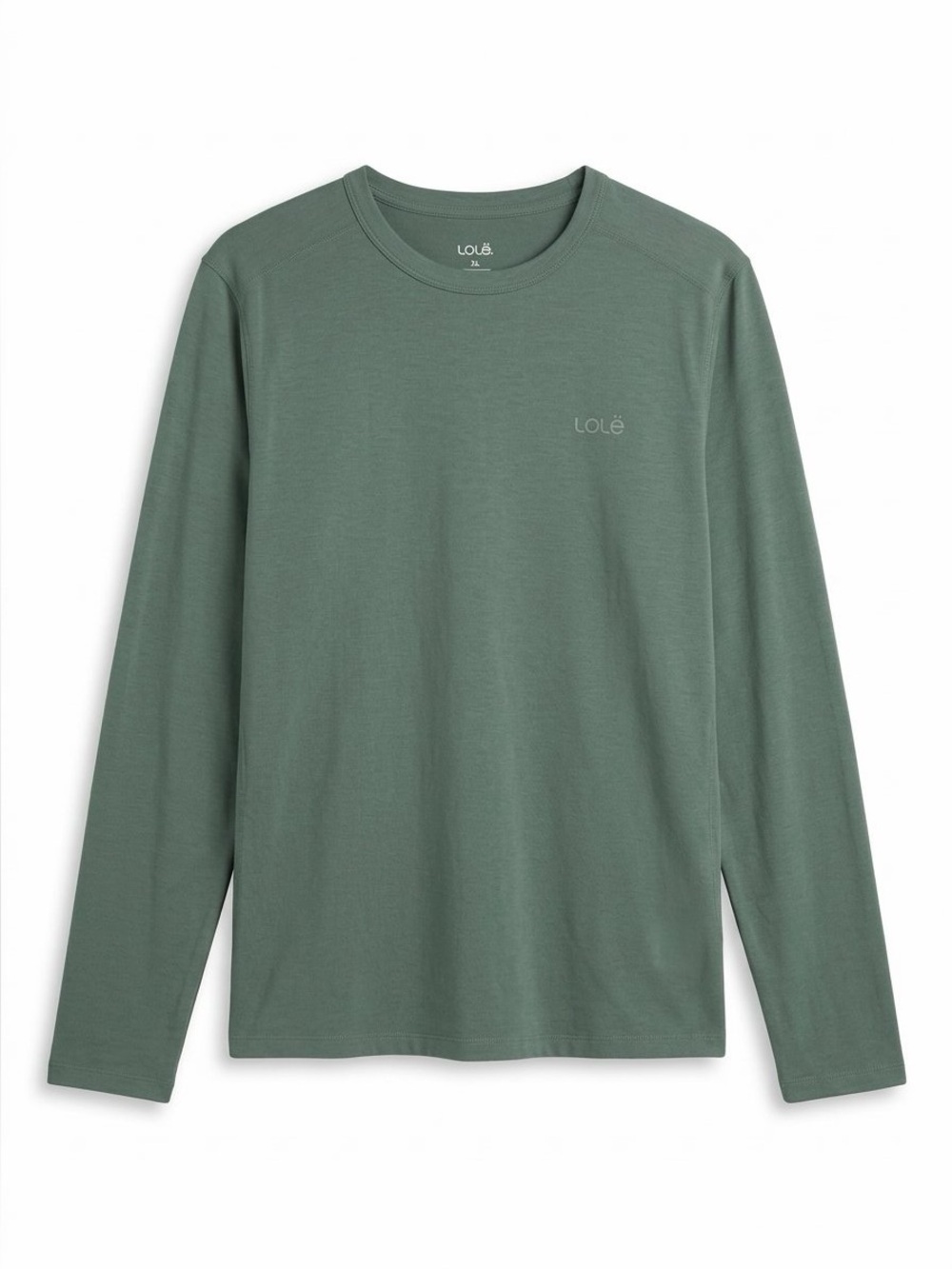 Lolë Men's Long-Sleeve Crewneck T-Shirt - Olive Green (Size XL)
